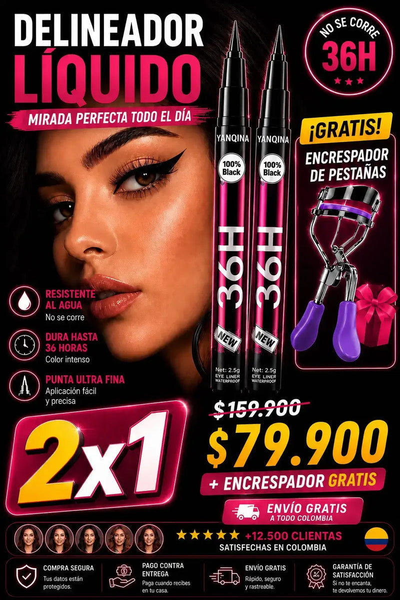 2X1 Delineador Liquido + OBSEQUIO GRATIS