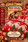 Combo Edredon Doble Faz Navidad